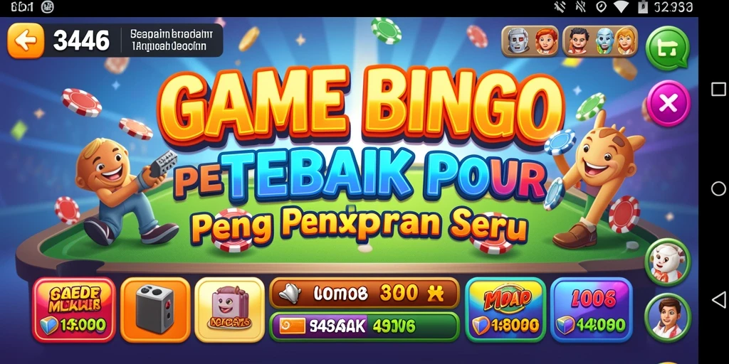 Tampilan gameplay seru dalam permainan Bingo 3446.