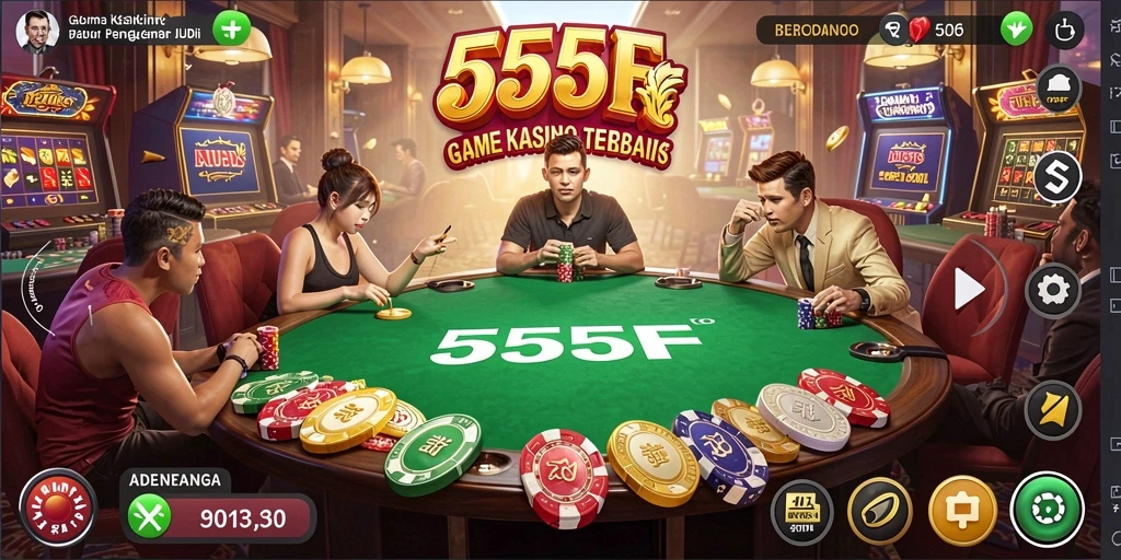 Gameplay seru dan menarik di 555F dengan berbagai pilihan permainan Kasino.