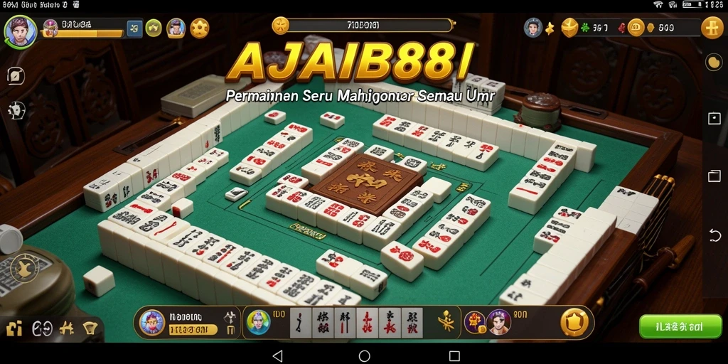 Gameplay seru AJAIB88 dengan tampilan ubin Mahjong yang indah.