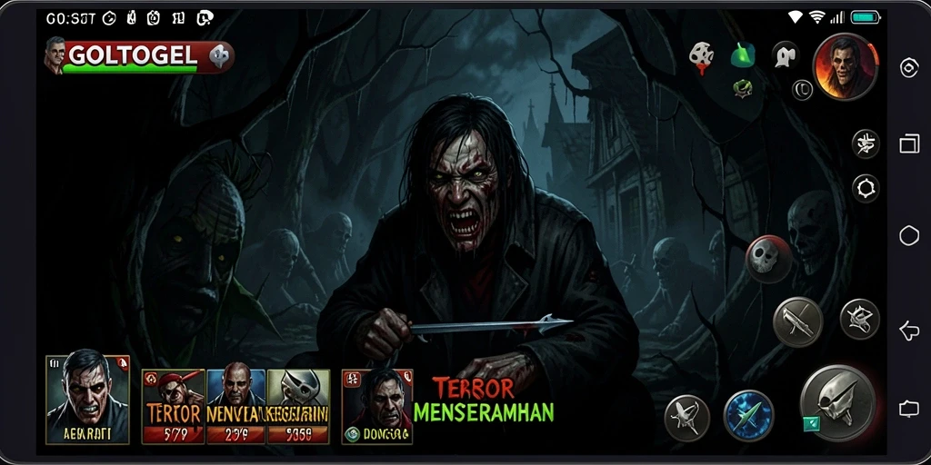 Gameplay menegangkan dan suasana menyeramkan dalam GOLTOGEL.