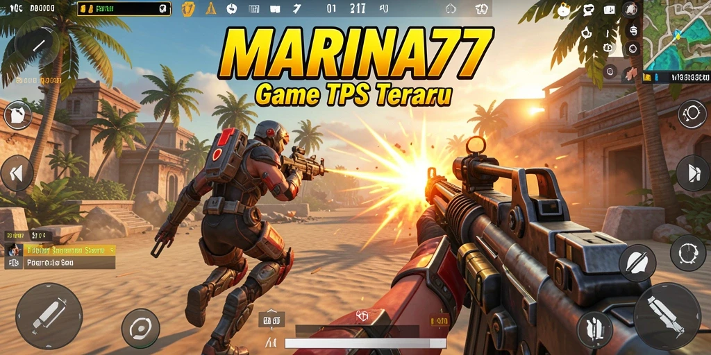 Screenshot utama <strong>MARINA77</strong> menampilkan aksi seru dalam pertempuran TPS.