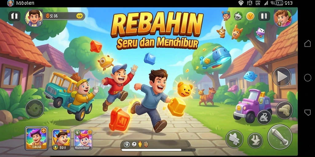 Screenshot gameplay dari game Arcade yang penuh aksi.